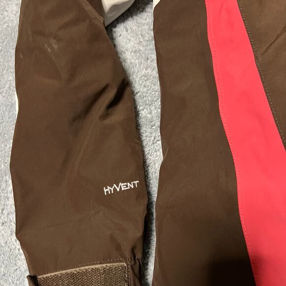 The North Face Coat Womens Medium Hyvent 3 in 1 Ski Winter Hooded Jacket Brown - Picture 5 of 11